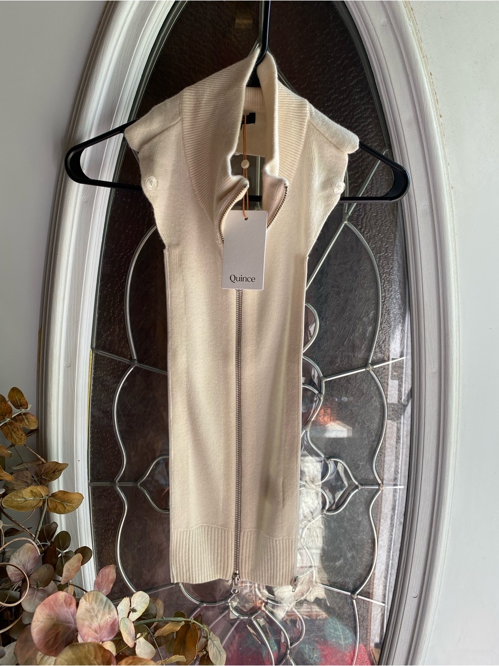 🆕 NWT Quince Cashmere Insert for Scuba Convertible Blazer Sz L/XL - Picture 2 of 9